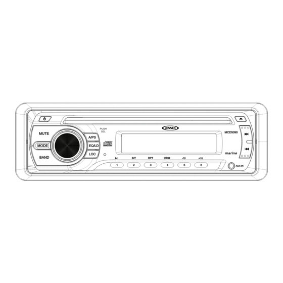 Jensen MCD5090 Installation And Operation Manual