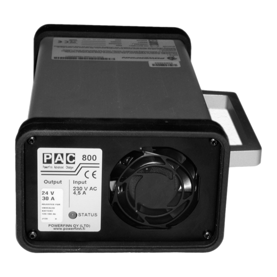Powerfinn PAC 600 Installation And User Manual