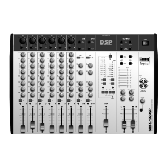 Monacor img Stage Line MMX-102DSP Instruction Manual
