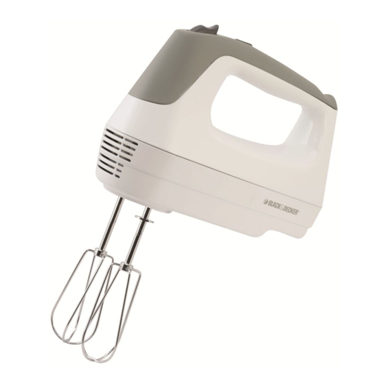 BLACK DECKER POWERPRO MX150 SERIES HAND MIXER USE AND CARE BOOK