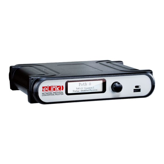 elink PWELINK RM P2 RJ45EC REAR Installation Manual