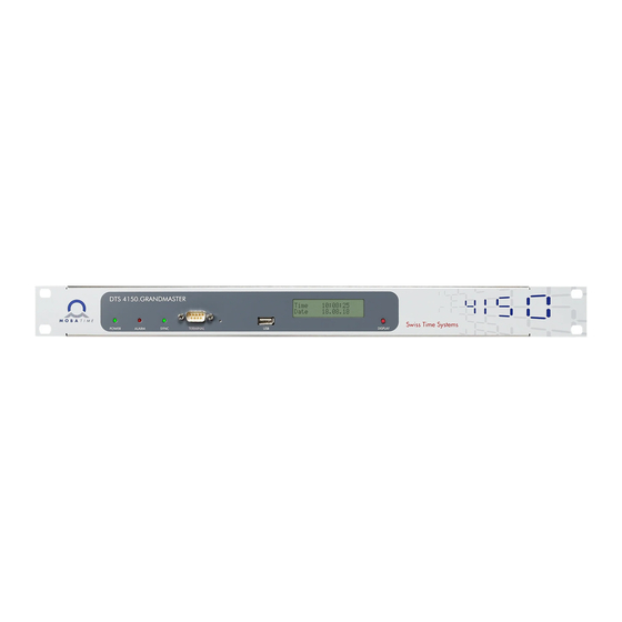 Mobatime DTS 4160 Quick Installation Manual
