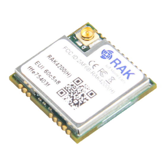 RAKwireless RAK4200 Quick Start Manual
