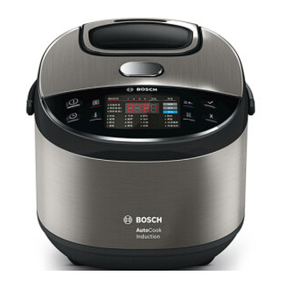Bosch AutoCook MUCI868BCN Instruction Manual