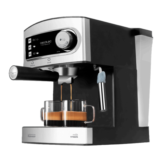 cecotec POWER ESPRESSO 20 Coffee Machine Manuals