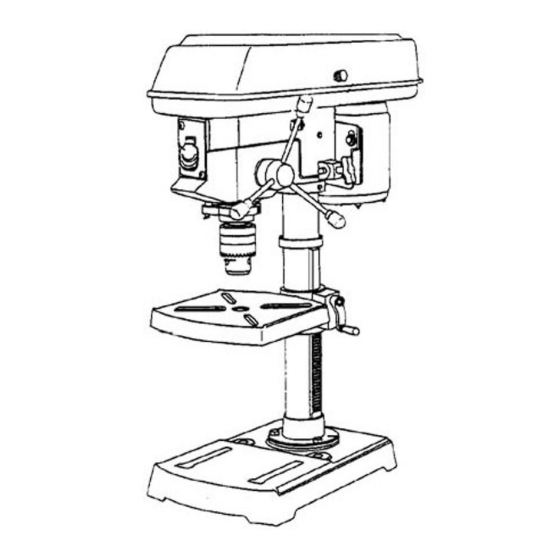 User Manuals: Tradesman DP12LW Bench Drill Press