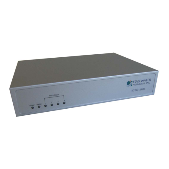 Edgewater Networks EdgeMarc 4552 Quick Start Manual