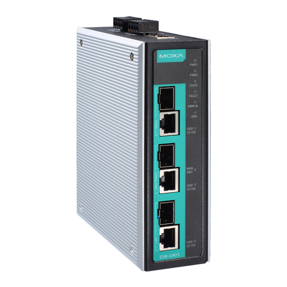 Moxa Technologies EDR-G903 User Manual