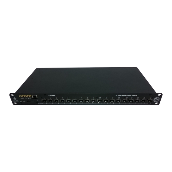 Creotech White Rabbit Switch Startup Manual