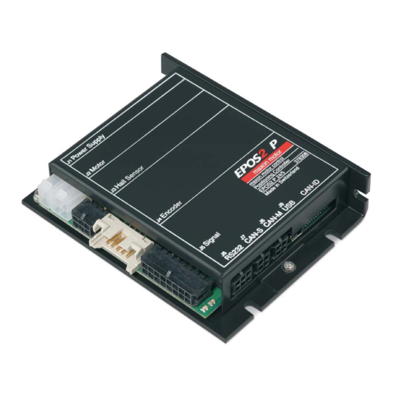 maxon motor EPOS2 P 24/5 Hardware Reference Manual