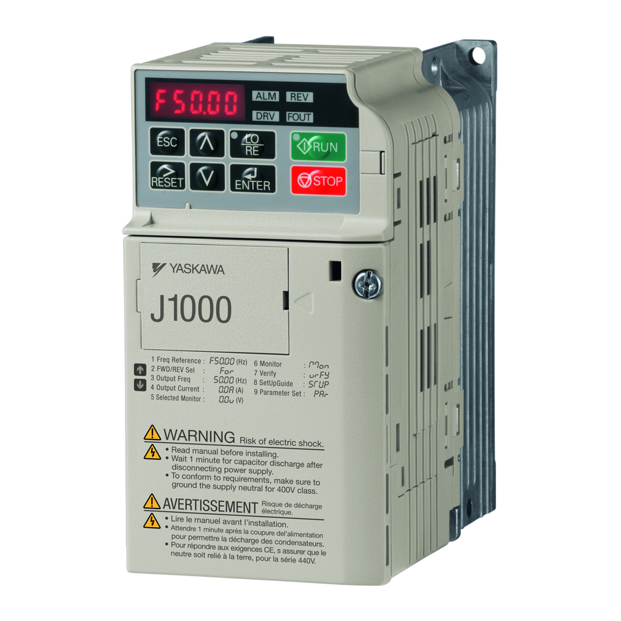 YASKAWA J1000 Technical Manual