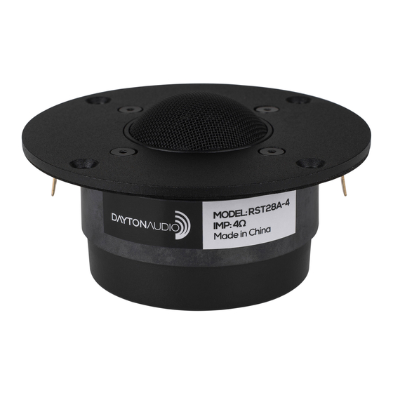DaytonAudio RS621 User Manual
