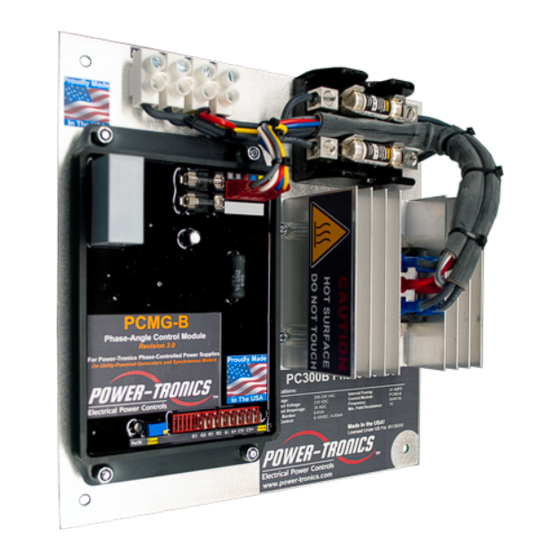 Power-Tronics PC300B Phase Control Unit Manuals
