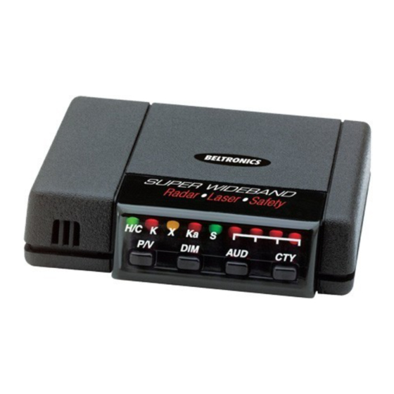 Beltronics VECTOR 975e Owner's Manual