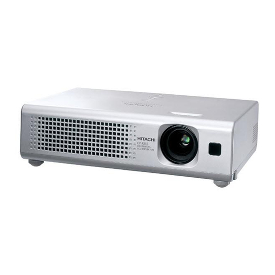 Hitachi CP-RS55 User's Manual And Quick Manual