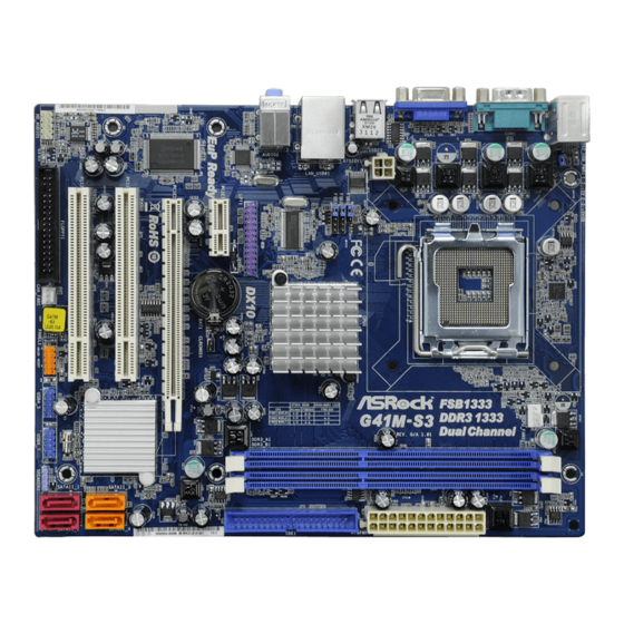 ASROCK G41M-S3 User Manual