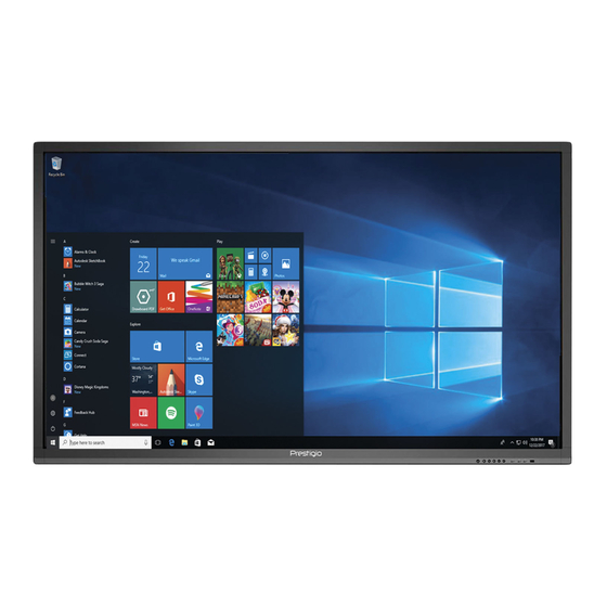 Prestigio MultiBoard Quick Start Manual