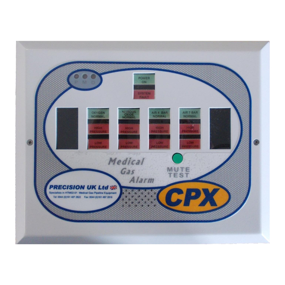 Precision UK CPX-A Area Alarm Manual
