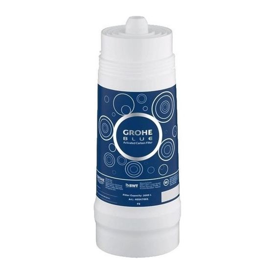 Grohe Blue 40 547 Installation Instructions Manual