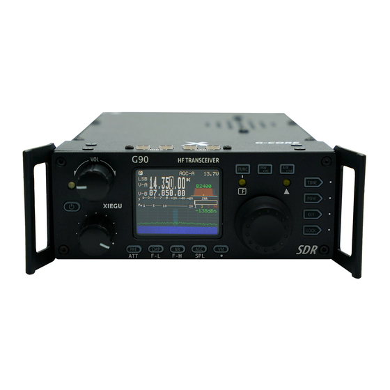 XIEGU G90 Cheat Sheet