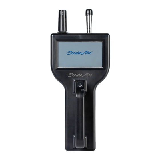 User Manuals: SecureAire AQM-150 Air Quality Monitor