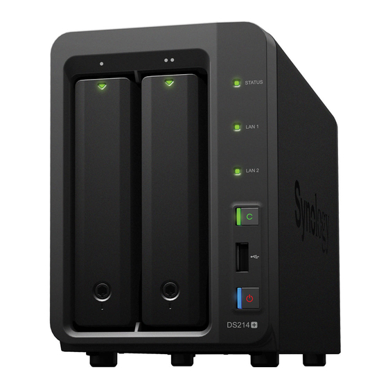 Synology DiskStation DS214 Plus Quick Installation Manual