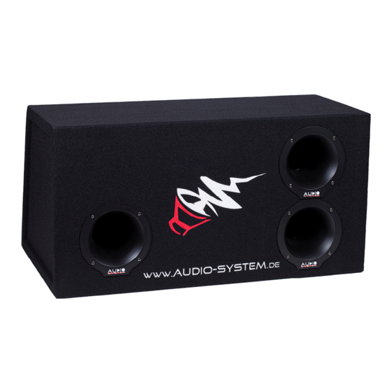 Audio System H 12 BP User Manual