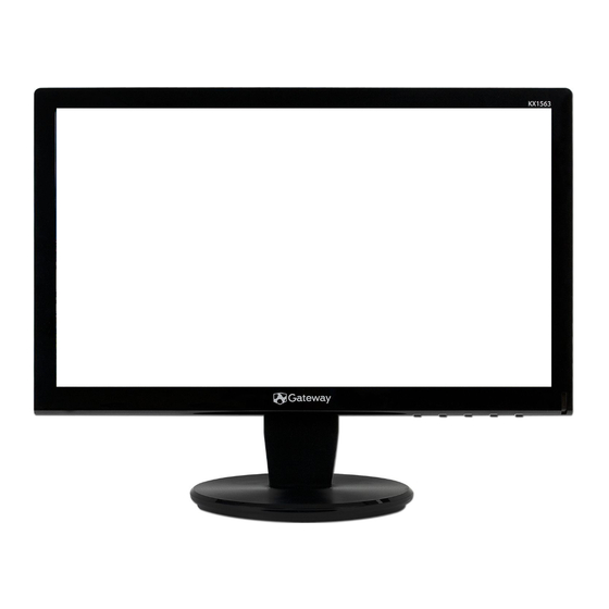 Gateway KX1563 Quick Manual