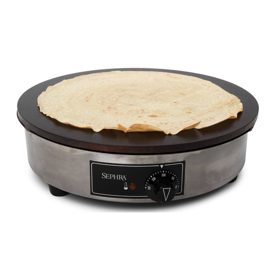 Sephra CREPE MACHINE Operating Manual