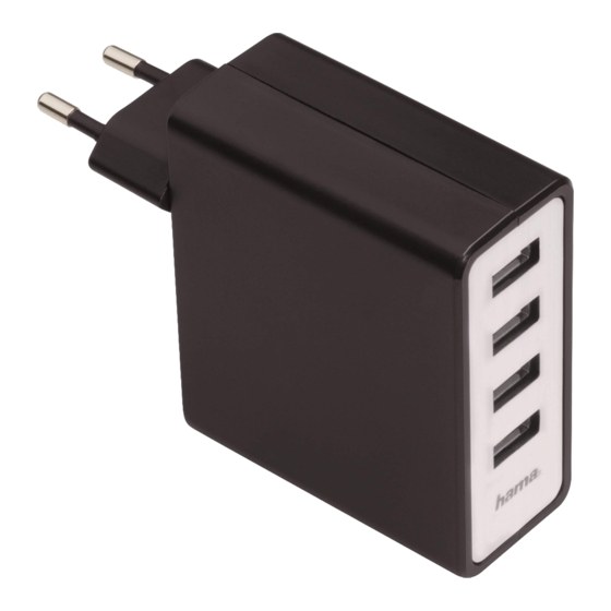 User Manuals: Hama 54182 USB Power Charger