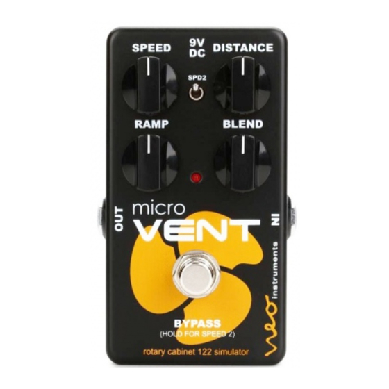 Neo Instruments micro VENT 122 Owner's Manual