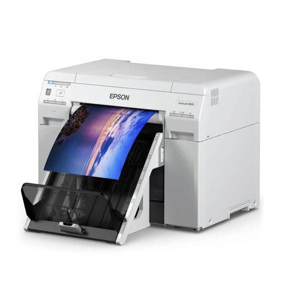 Epson SL-D800 Series Photo Printer Manuals
