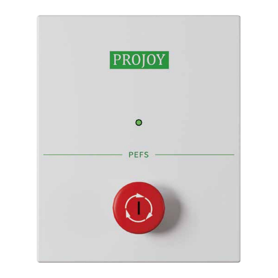 Projoy Electric PEFS-24V-CN Series User Manual