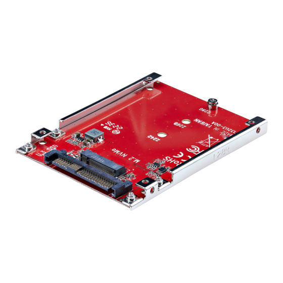StarTech.com SFF-TA-1001 Quick Start Manual