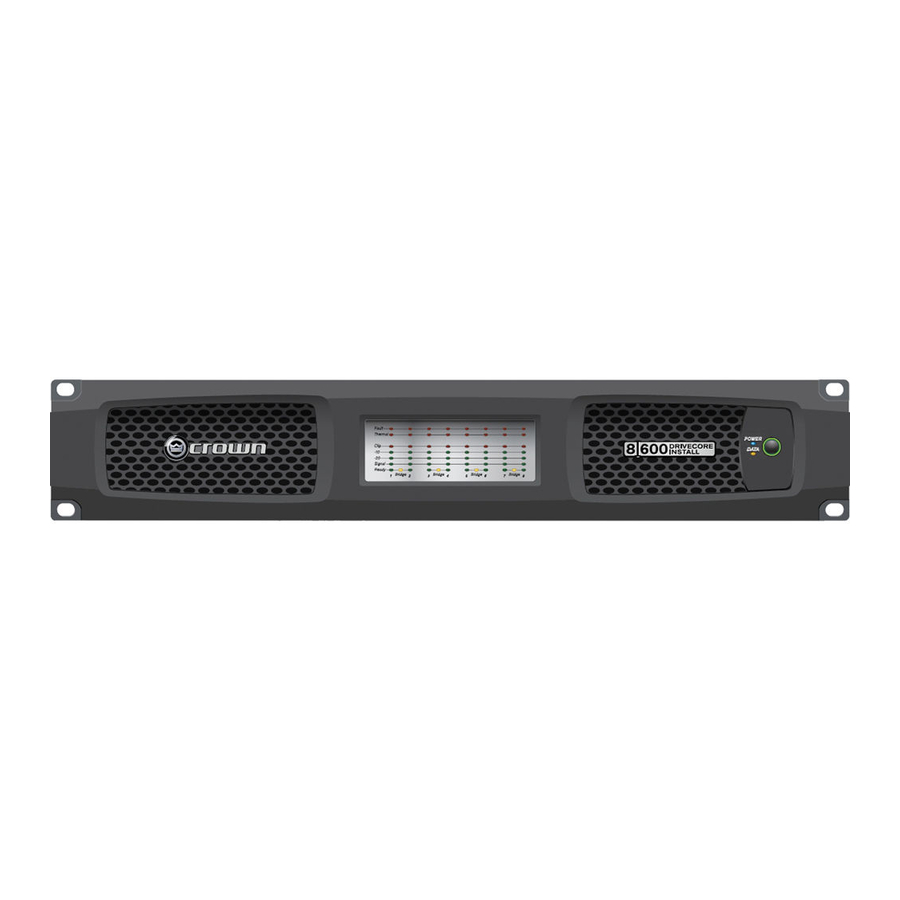 Crown DCi 4|600 Operation Manual