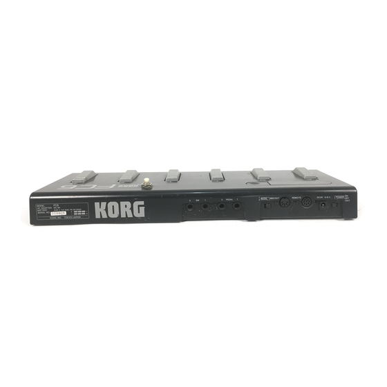 Korg FC6 Owner's Manual