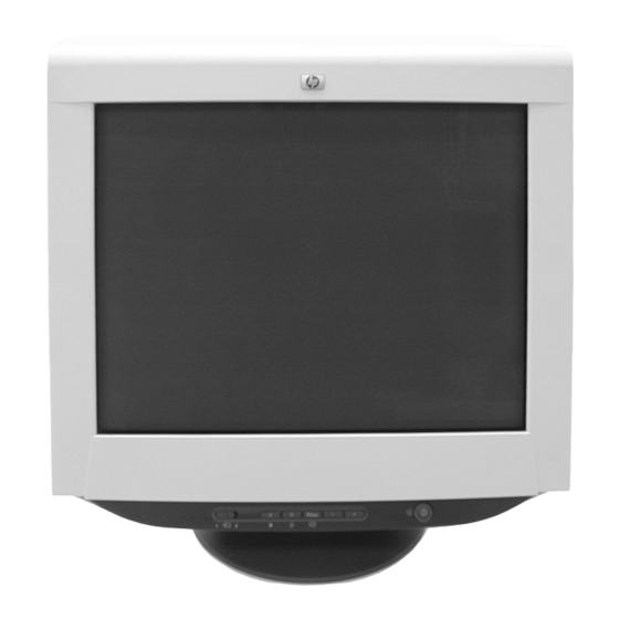 HP P4819 CRT Color Monitor Manuals