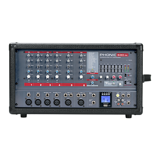 Phonic Powerpod 630RW User Manual