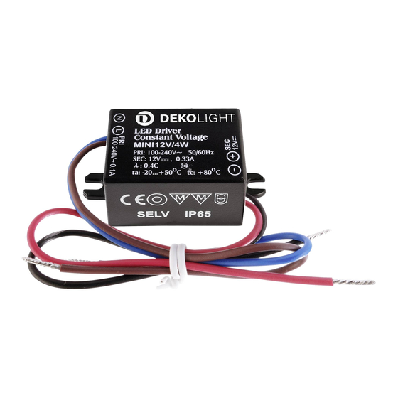DekoLight MINI 12V/4W Product Notes