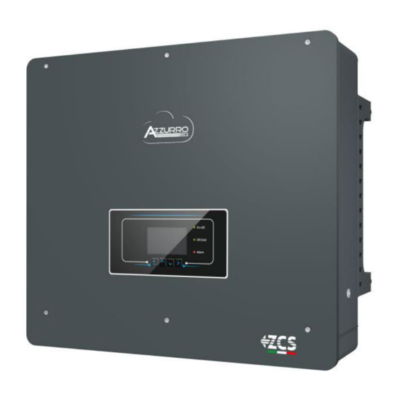 ZCS AZZUPRO 5-20-ZSS Quick Manual