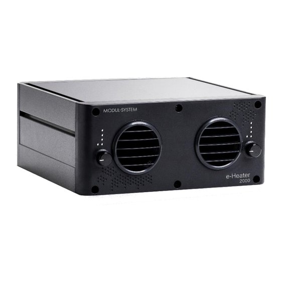 Modul-System e-Heater 1000 Manuals