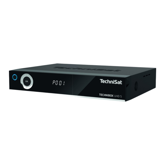 TechniSat TECHNIBOX UHD S International Edition Quick Manual