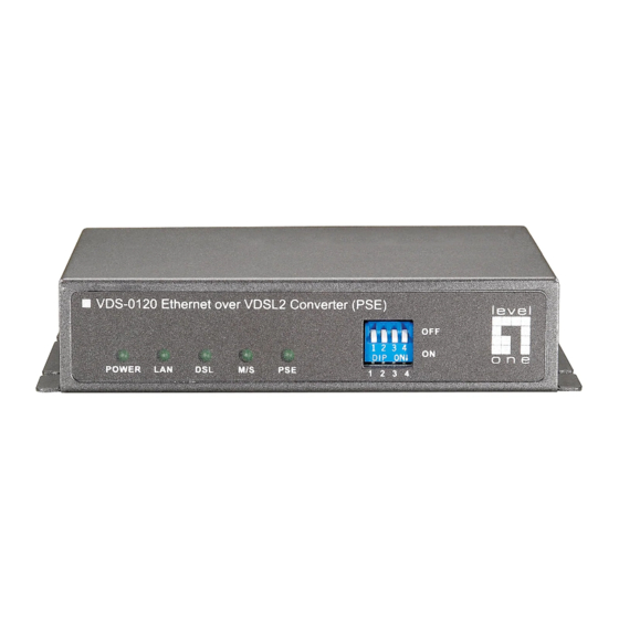 LevelOne VDS-0120 PSE Ethernet Converter Manuals