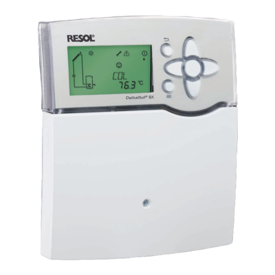 Resol DeltaSol BX Manual