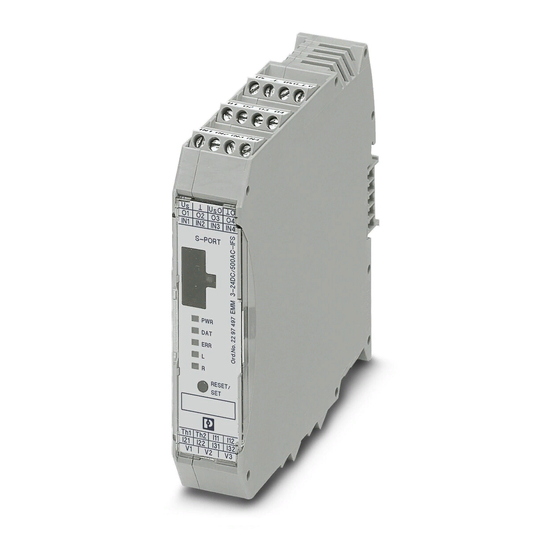 Phoenix Contact EMM 3- 24DC/500AC-IFS User Manual