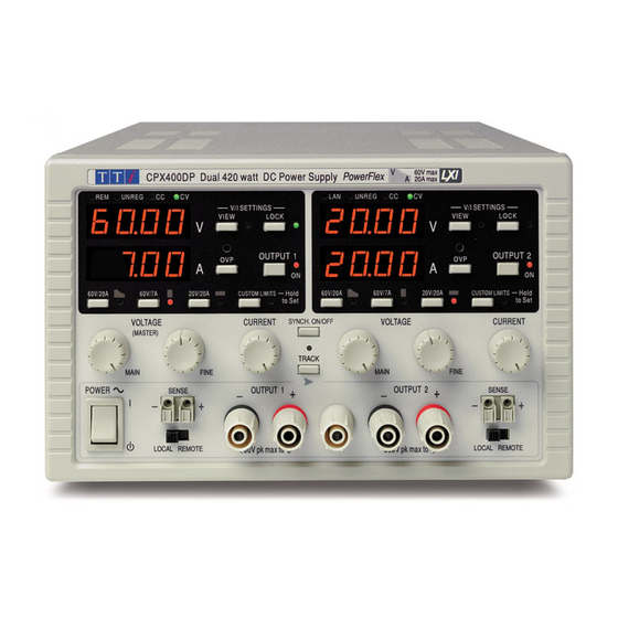 Aim-TTI CPX400D Instruction Manual