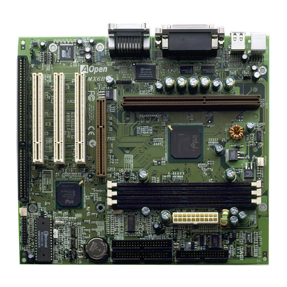 AOpen MX6B EZ Quick Installation Manual
