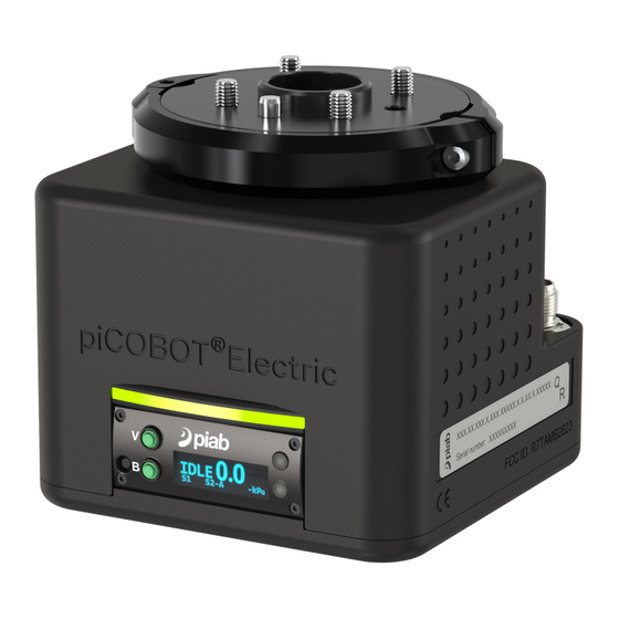 PIAB piCOBOT Electric UR RS-485 Manual