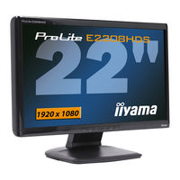 IIYAMA ProLite E2208HDD User Manual
