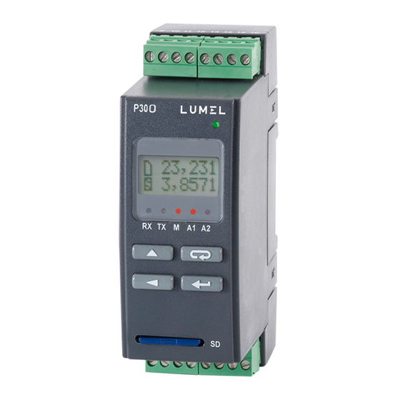 Lumel P300 User Manual & Quick Start